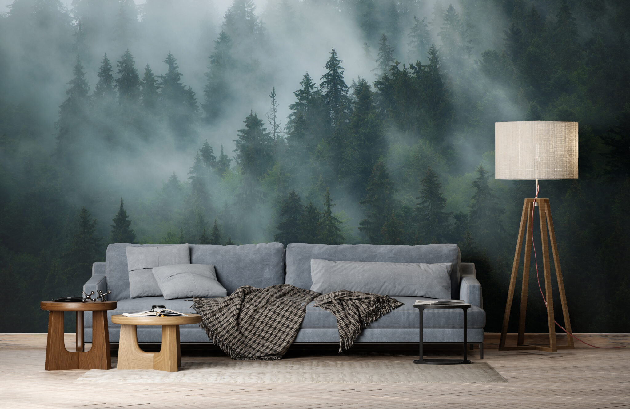Forest Wallpaper to Enliven Your Living Room