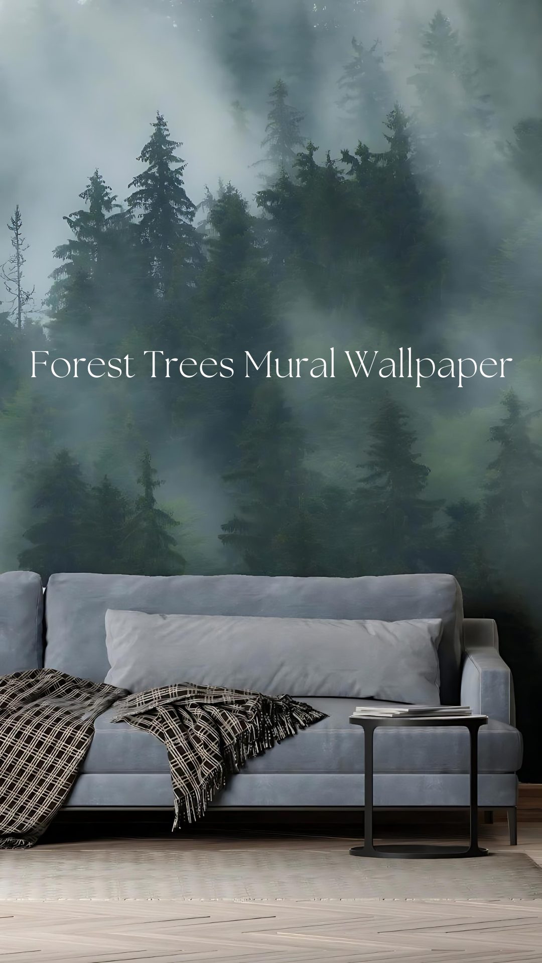 forest tree mural wallpaper