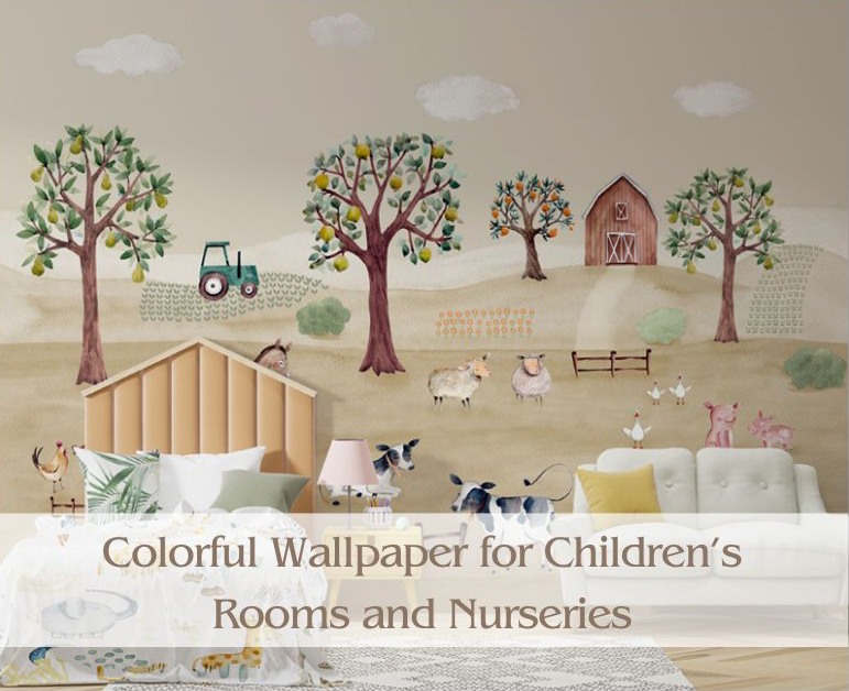 Colorful Wallpaper for Children’s Rooms and Nurseries