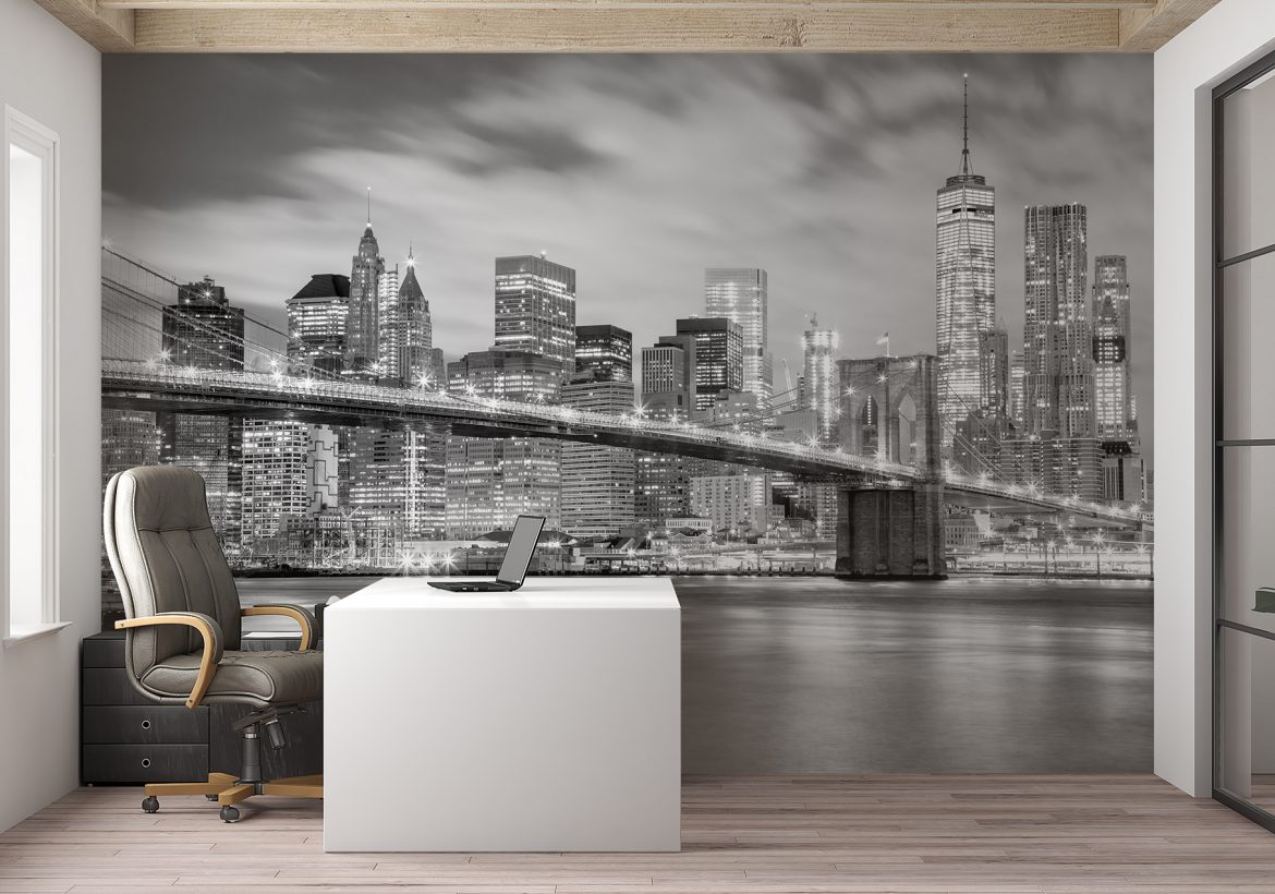 Buy City Wallpaper | Peel and Stick Removable Cityscape Murals