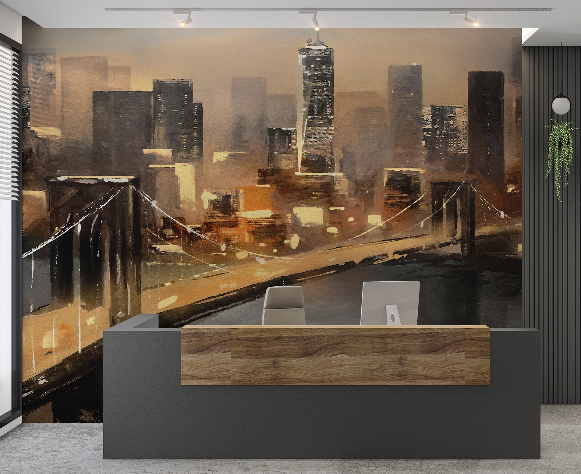 Buy City Wallpaper | Peel and Stick Removable Cityscape Murals