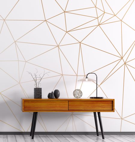 Geometric Wallpaper Murals Ideas for Home Interior | Giffywalls