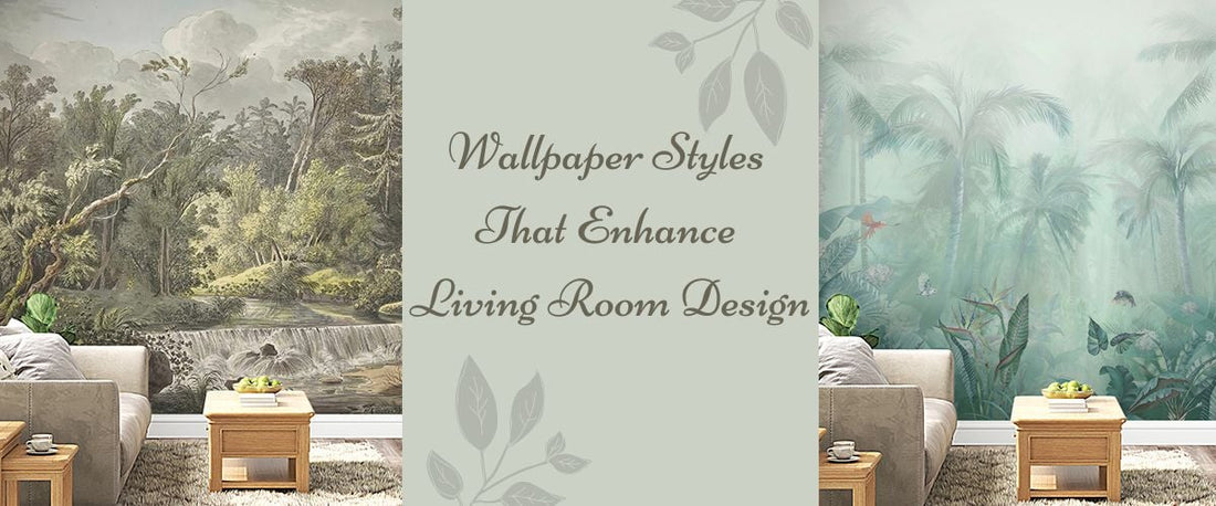 Which Type of Wallpaper Complements a Living Room Design?