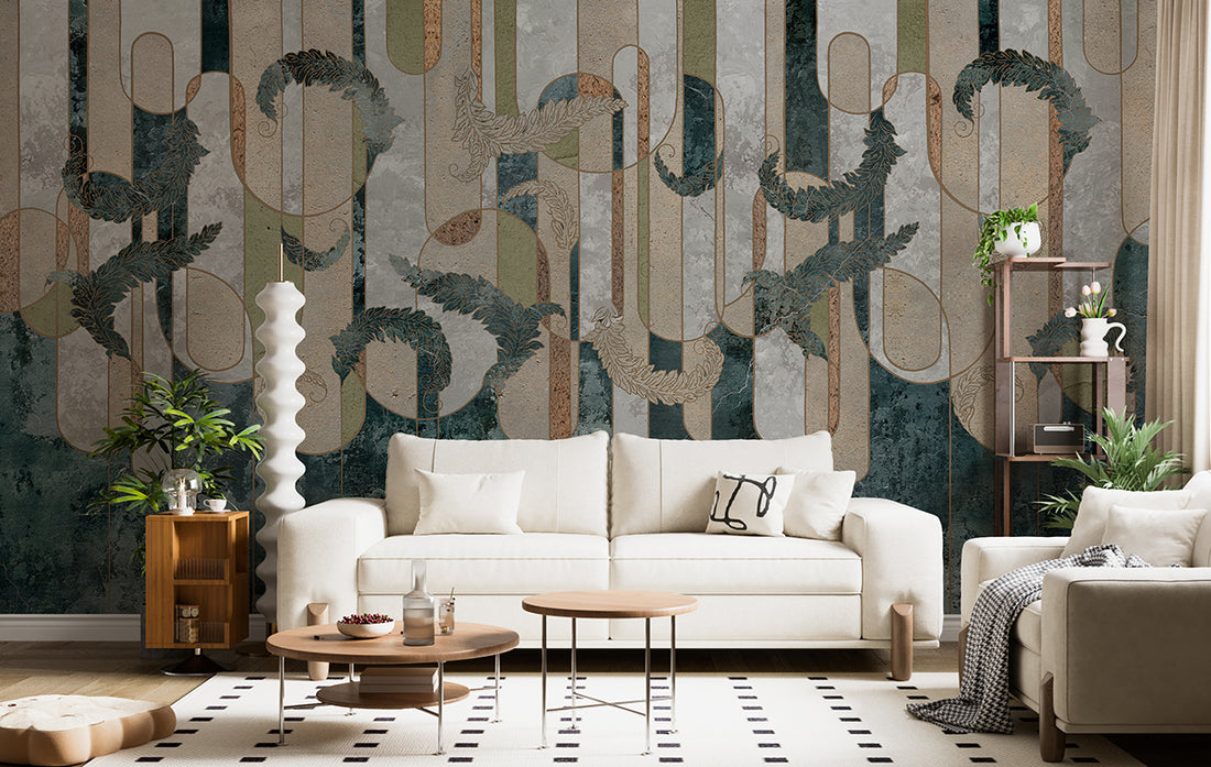 5 creative geometric wallpaper improve your living room