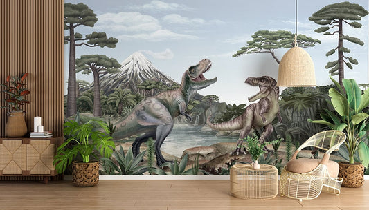 Build an Amazing Children's Room with Dinosaur Wallpaper