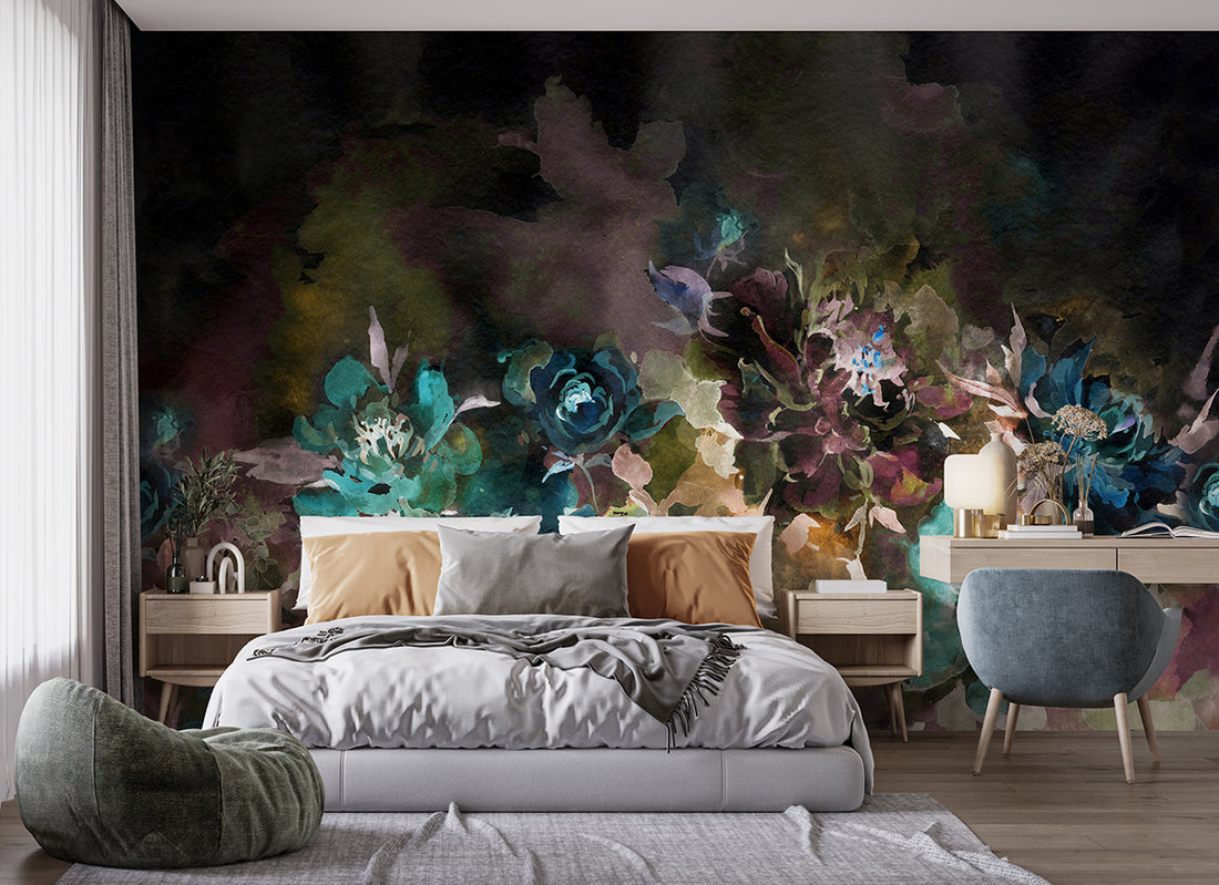 Watercolour Wallpaper for a Dream-Inspired Bedroom