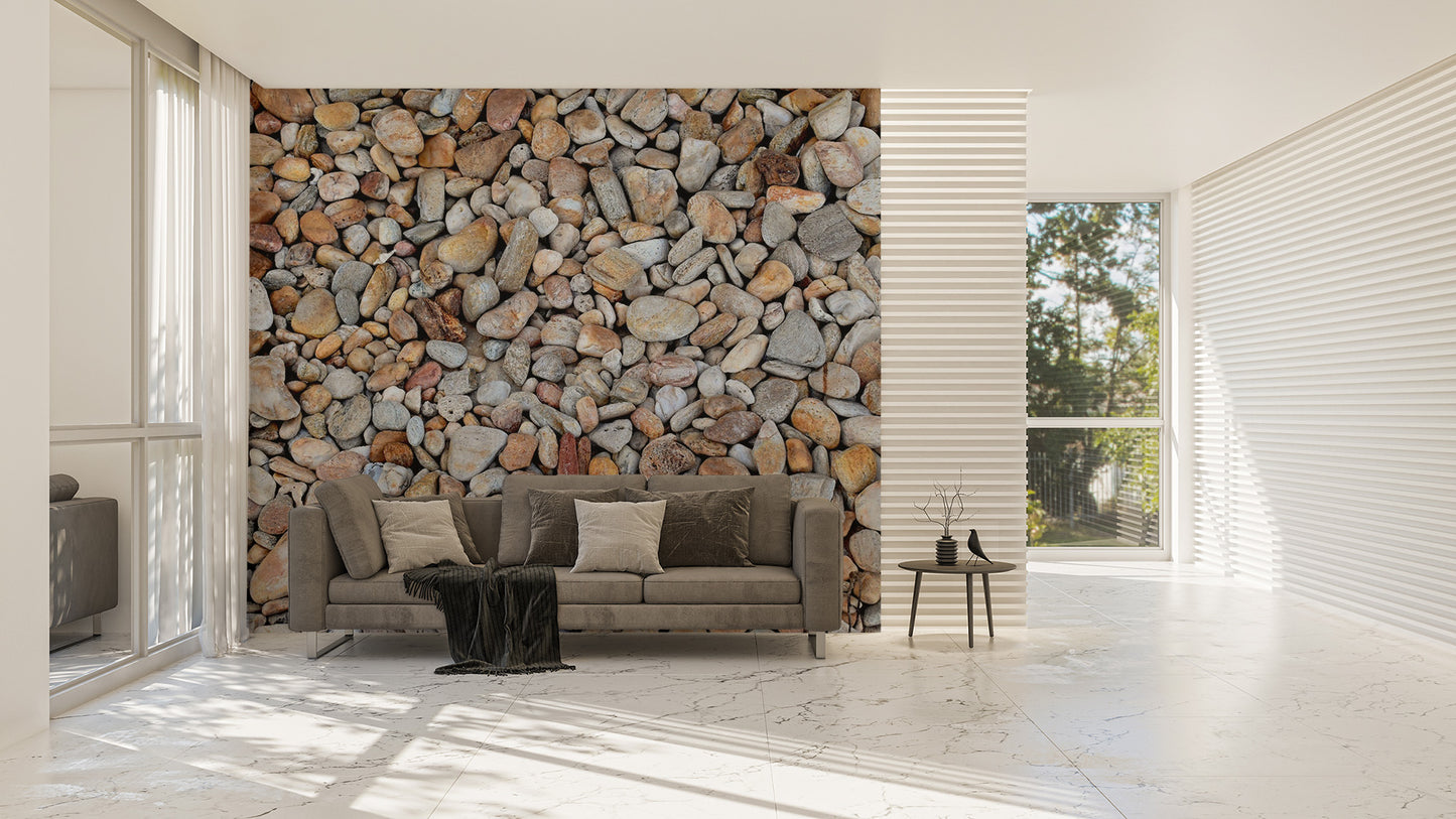 Decorative Pebble Stone Wallpaper Mural