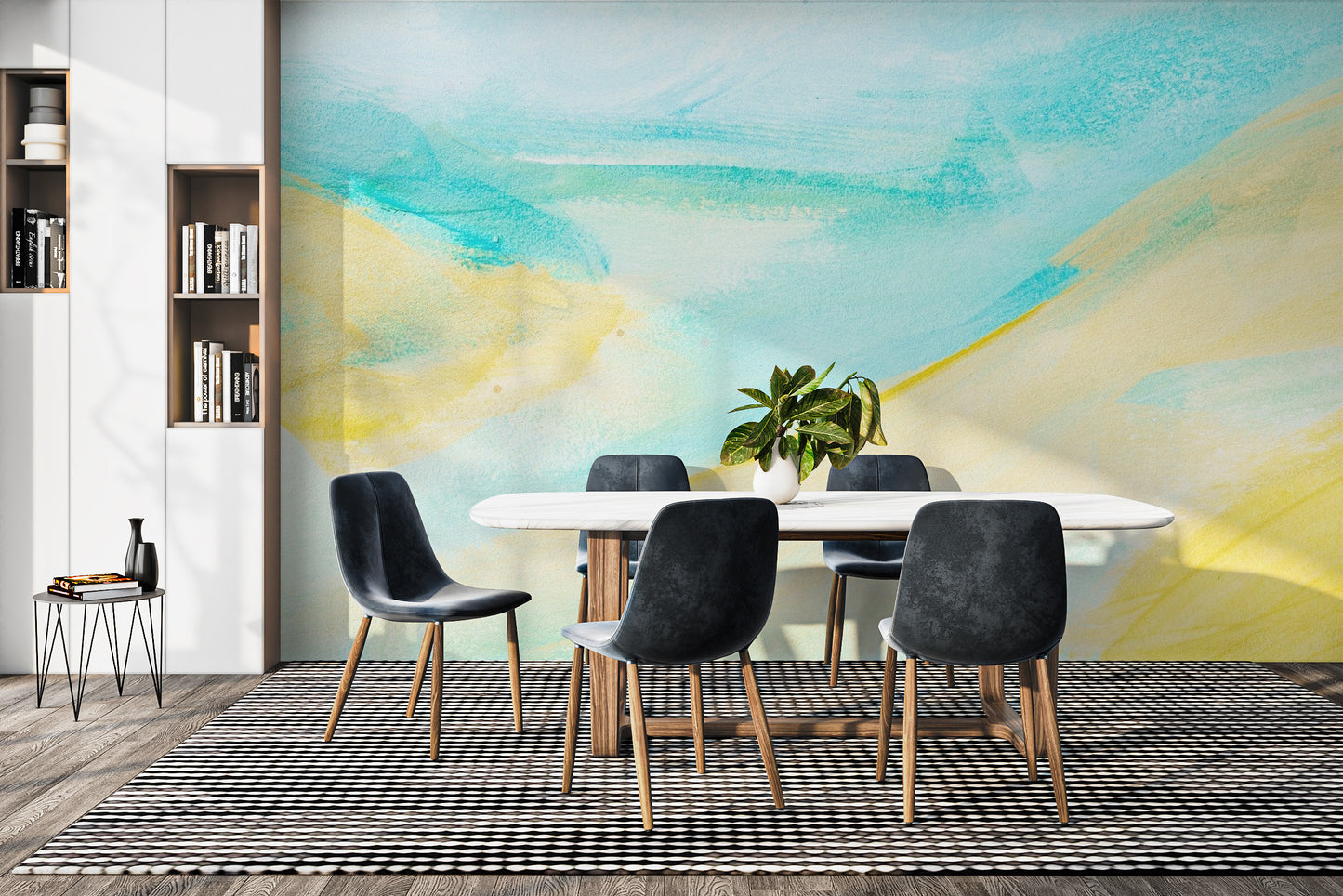 Watercolor Brushstrokes Wallpaper Mural