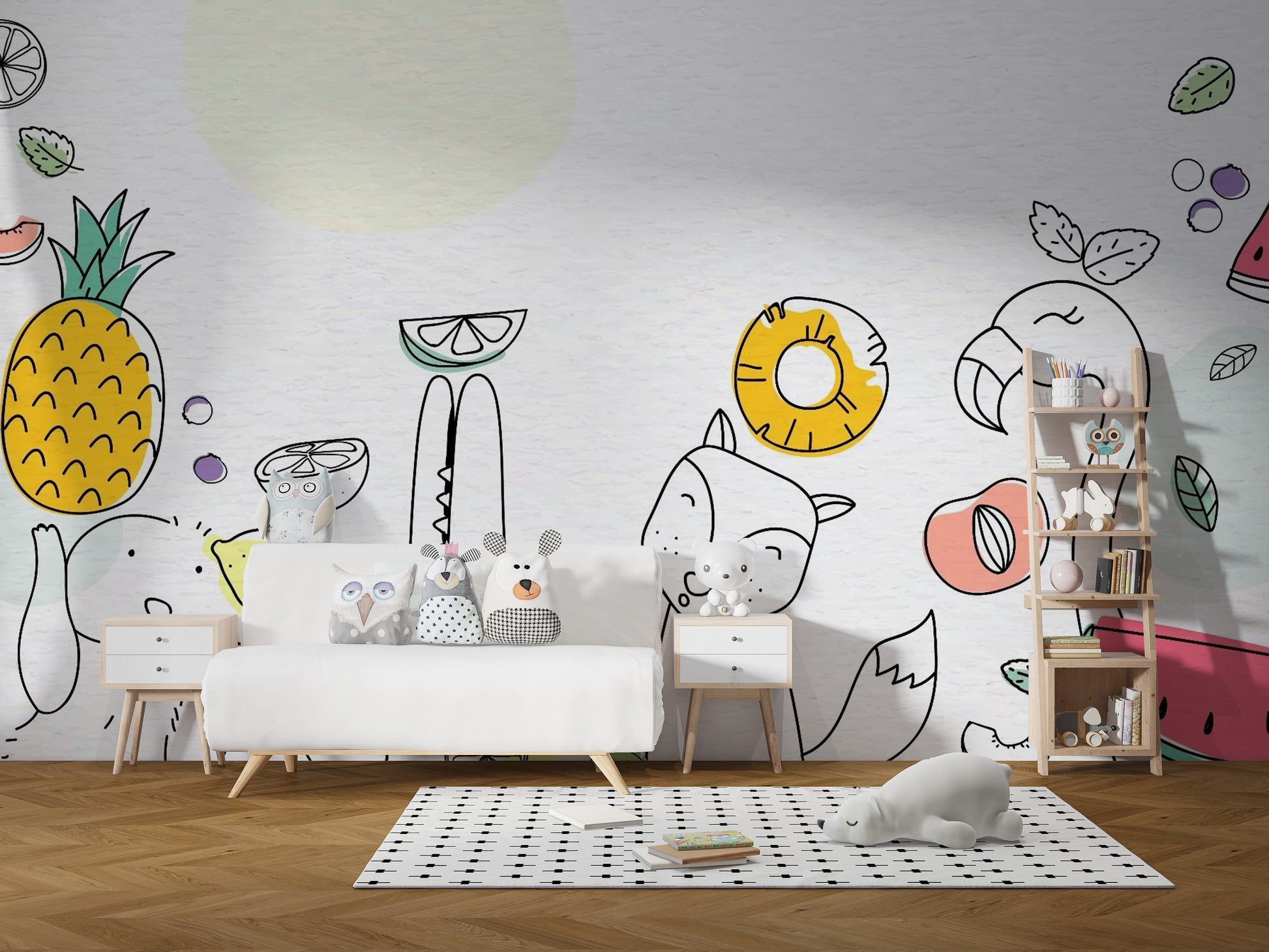 Fruity Kids Wallpaper Mural - Giffywalls