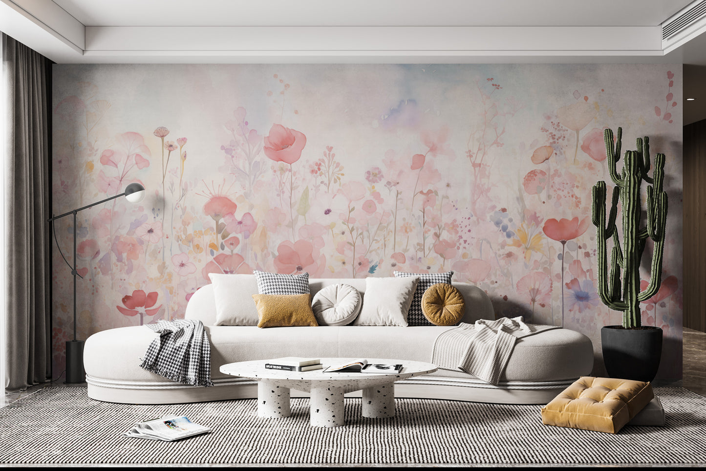 Watercolour Garden Bliss Wallpaper Mural