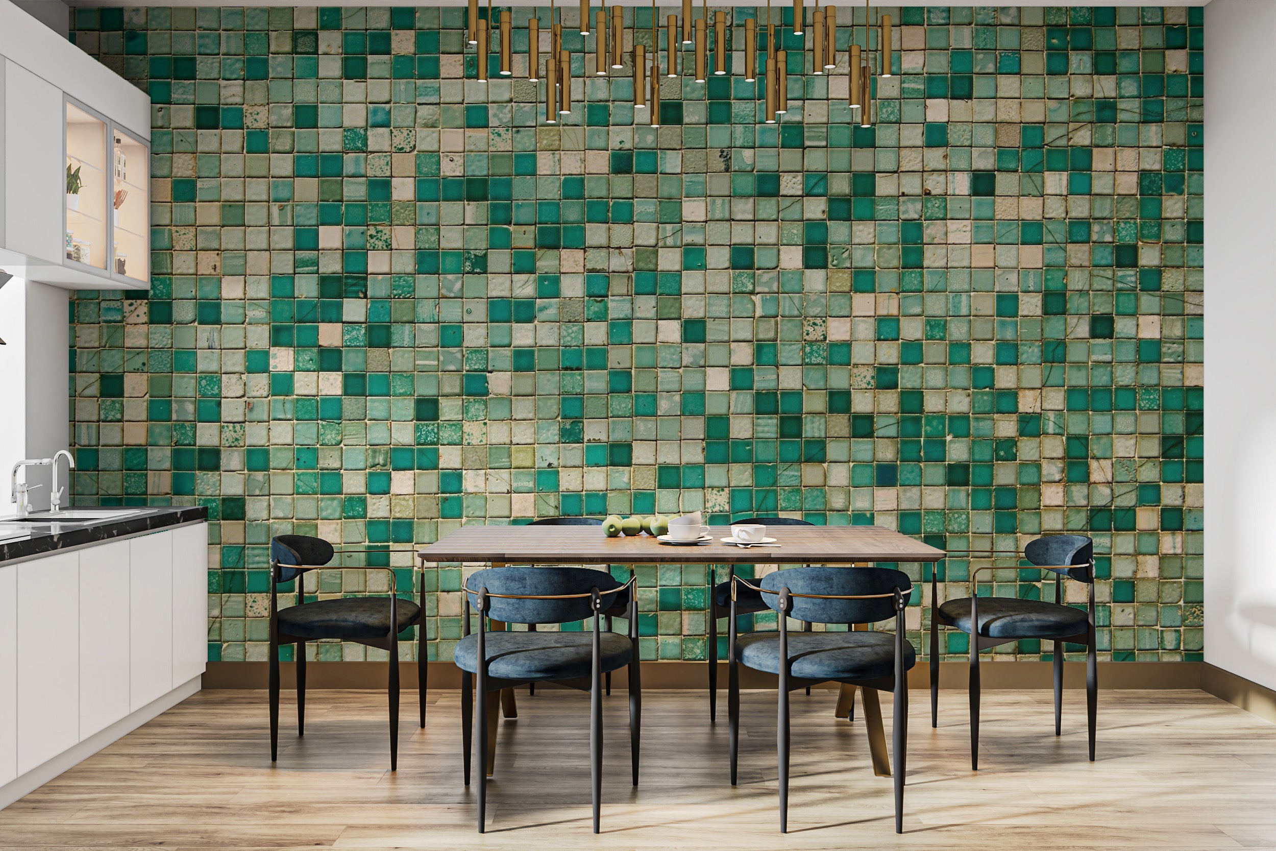 Mosaic Tile Wallpaper Mural