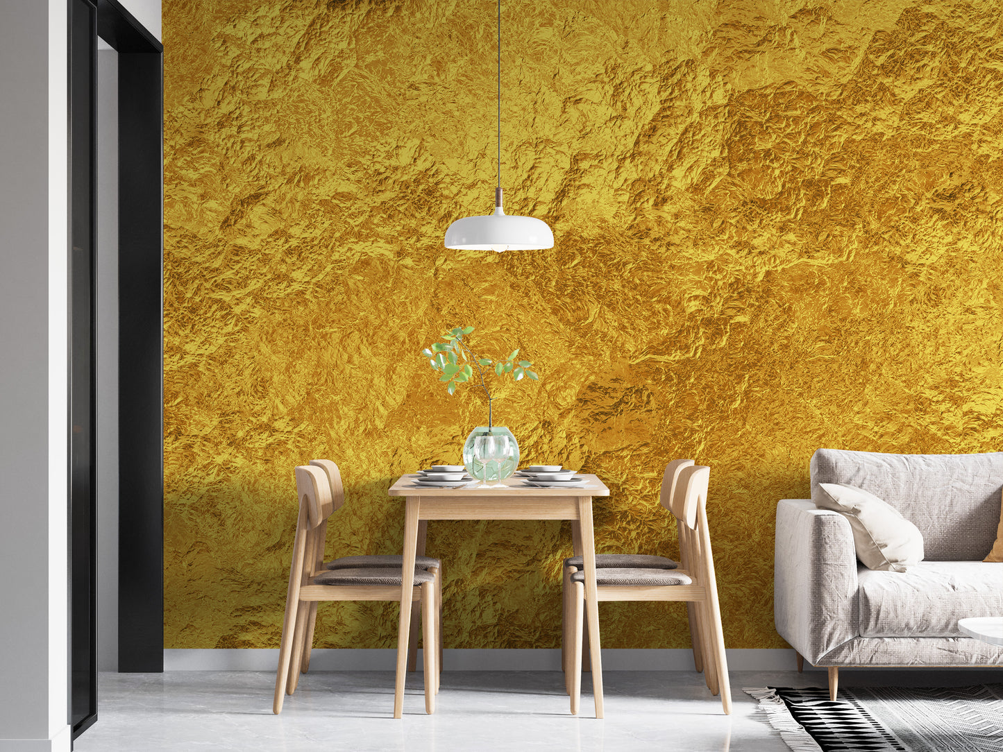 Luxurious Golden Texture Wall Mural