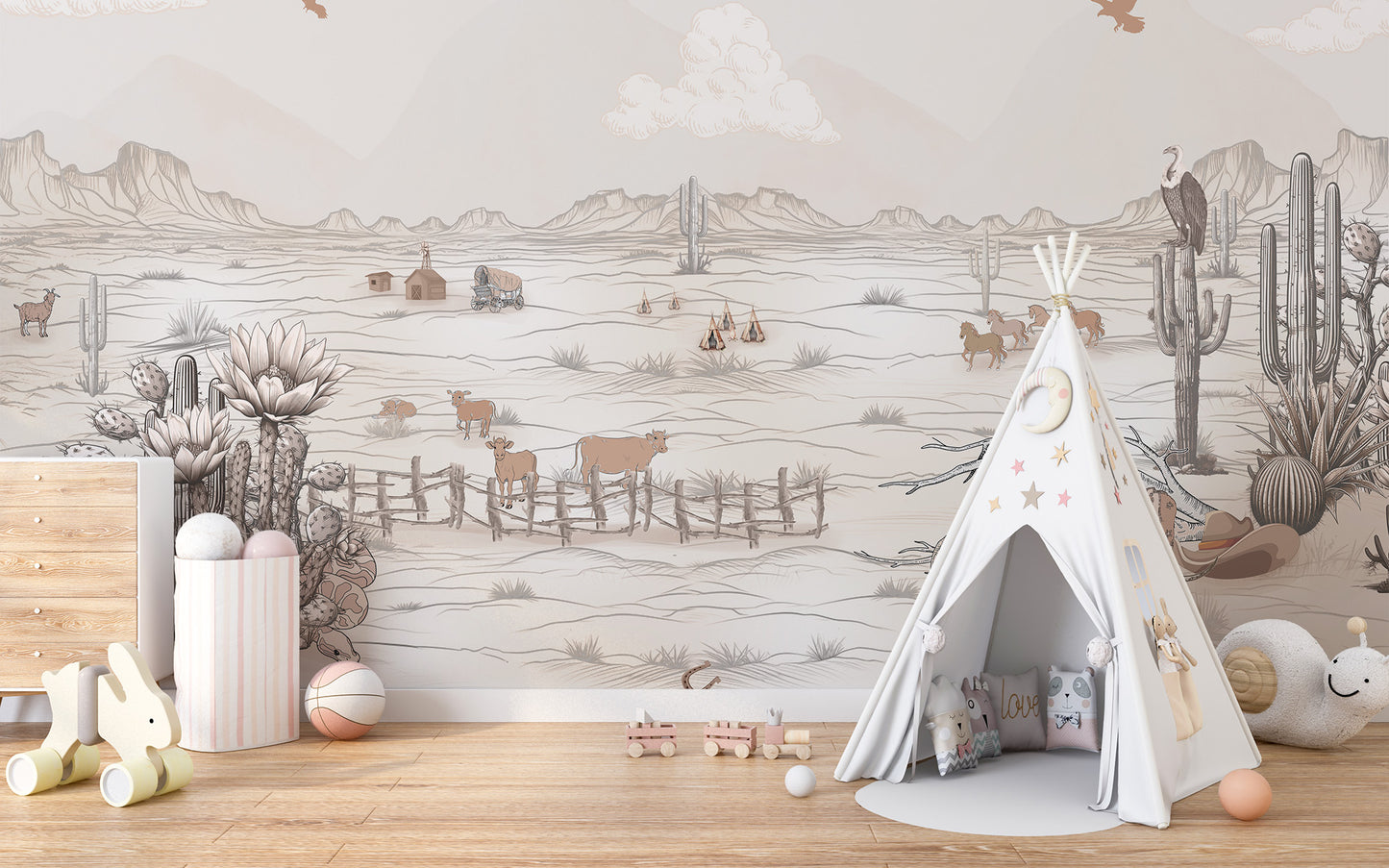 Tumbleweed Treasures Wallpaper Mural