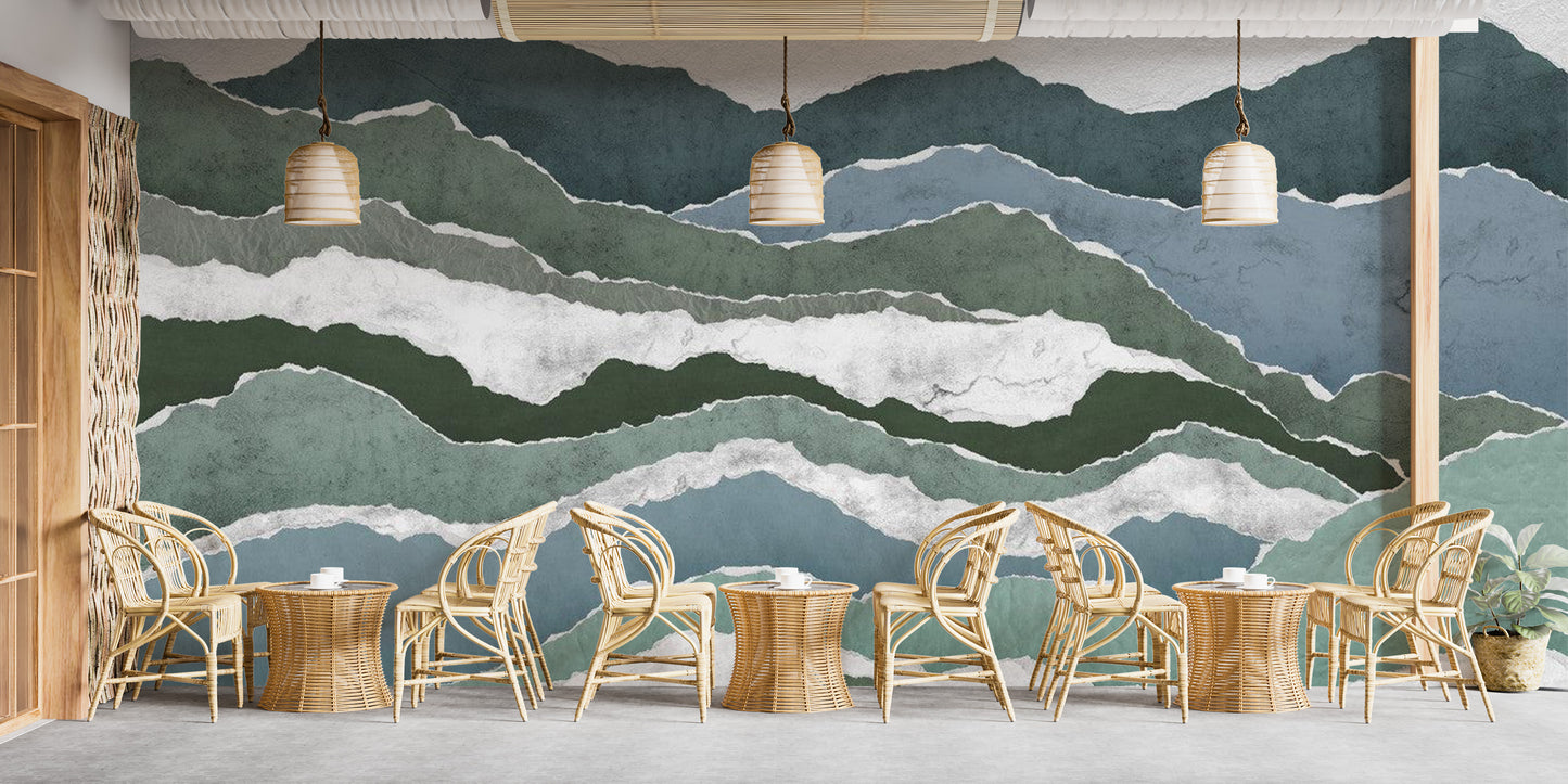 Royal Peaks Wallpaper Mural for modern decor