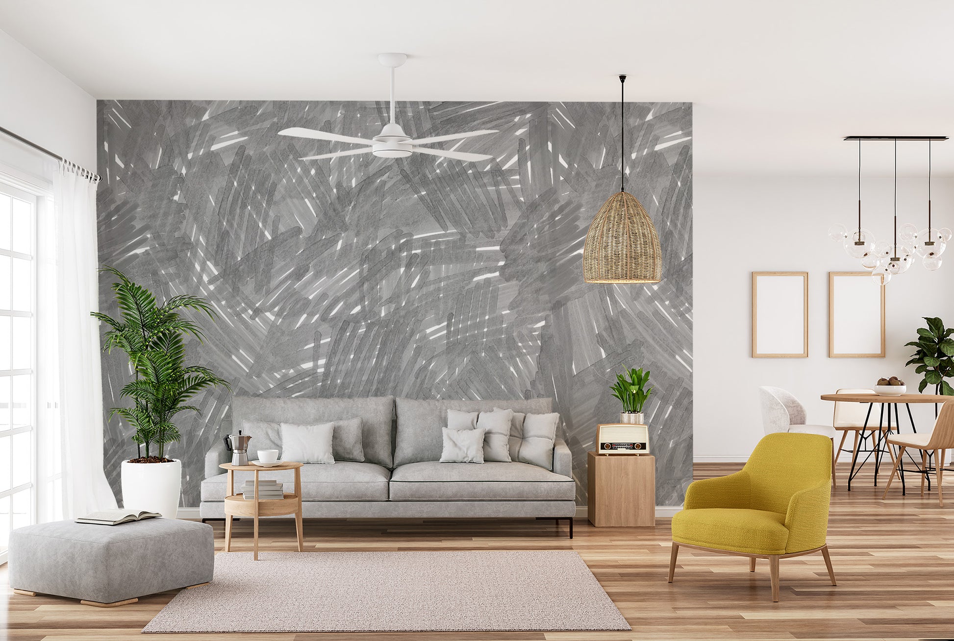 Unique artistic slate wallpaper style