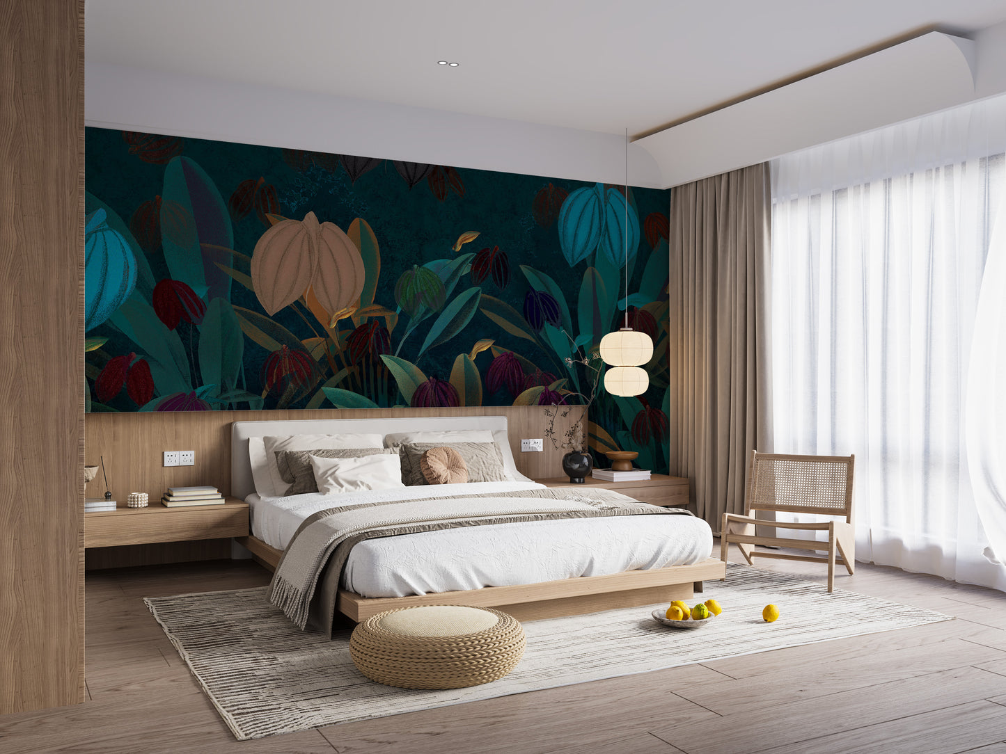 Colourful Botanical Wallpaper Mural