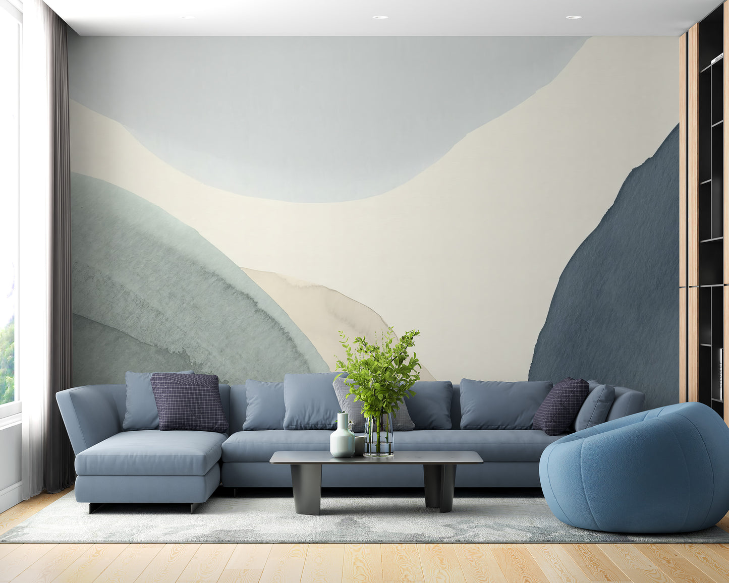 Calming Contours Wall Mural