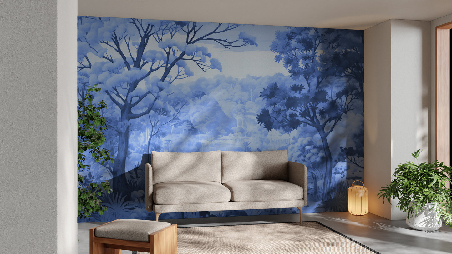 Watercolor Autumn Forest Wallpaper Murals