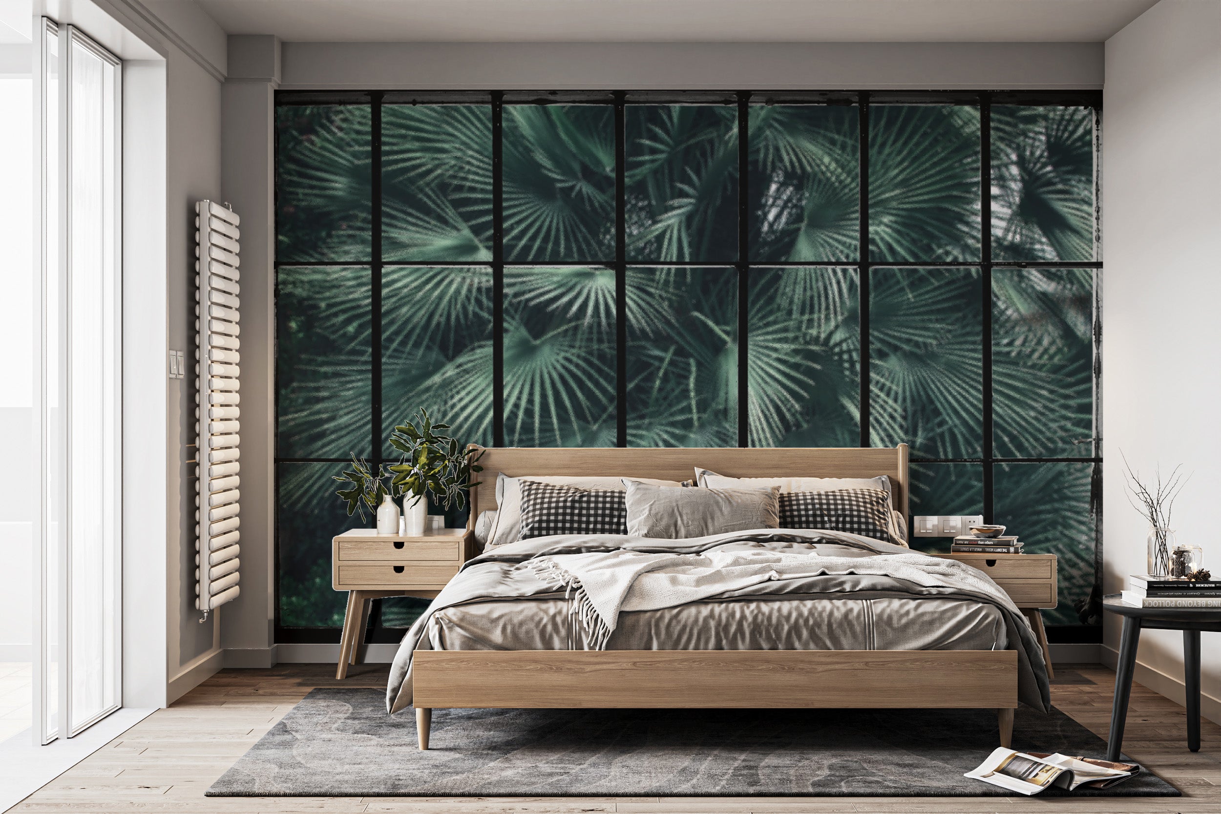 Nature-inspired wall art with jungle foliage design
