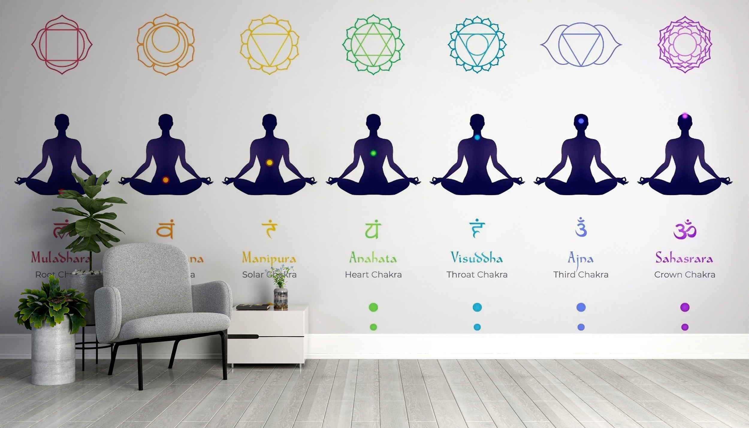 Meditation Body Chakras Wallpaper for Serenity
