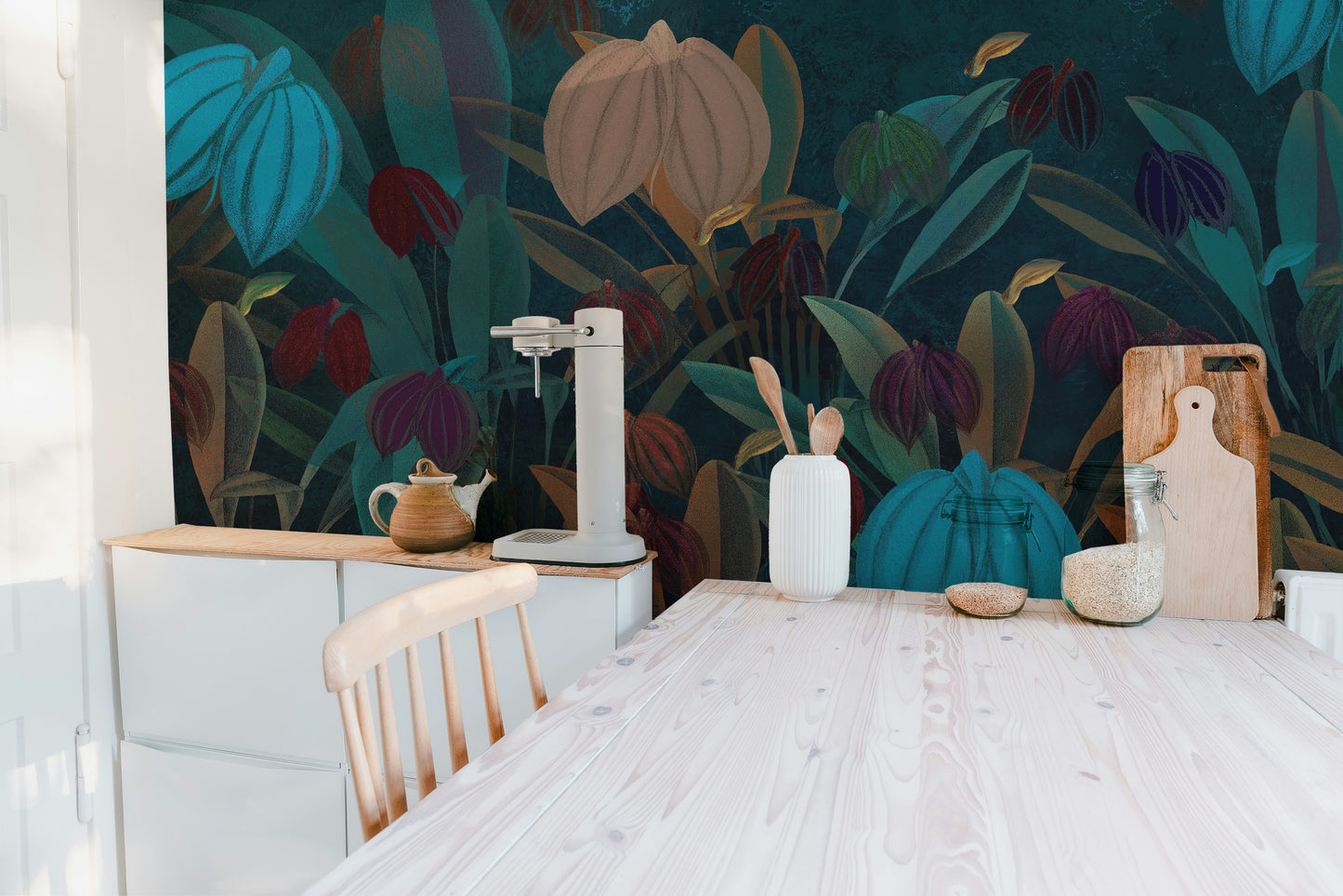 Colourful Botanical Wallpaper Mural