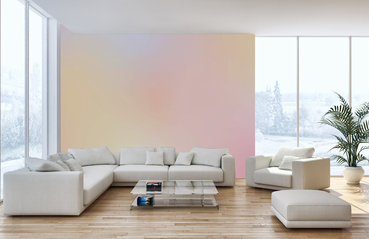 Rainbow Ombre Wallpaper Mural