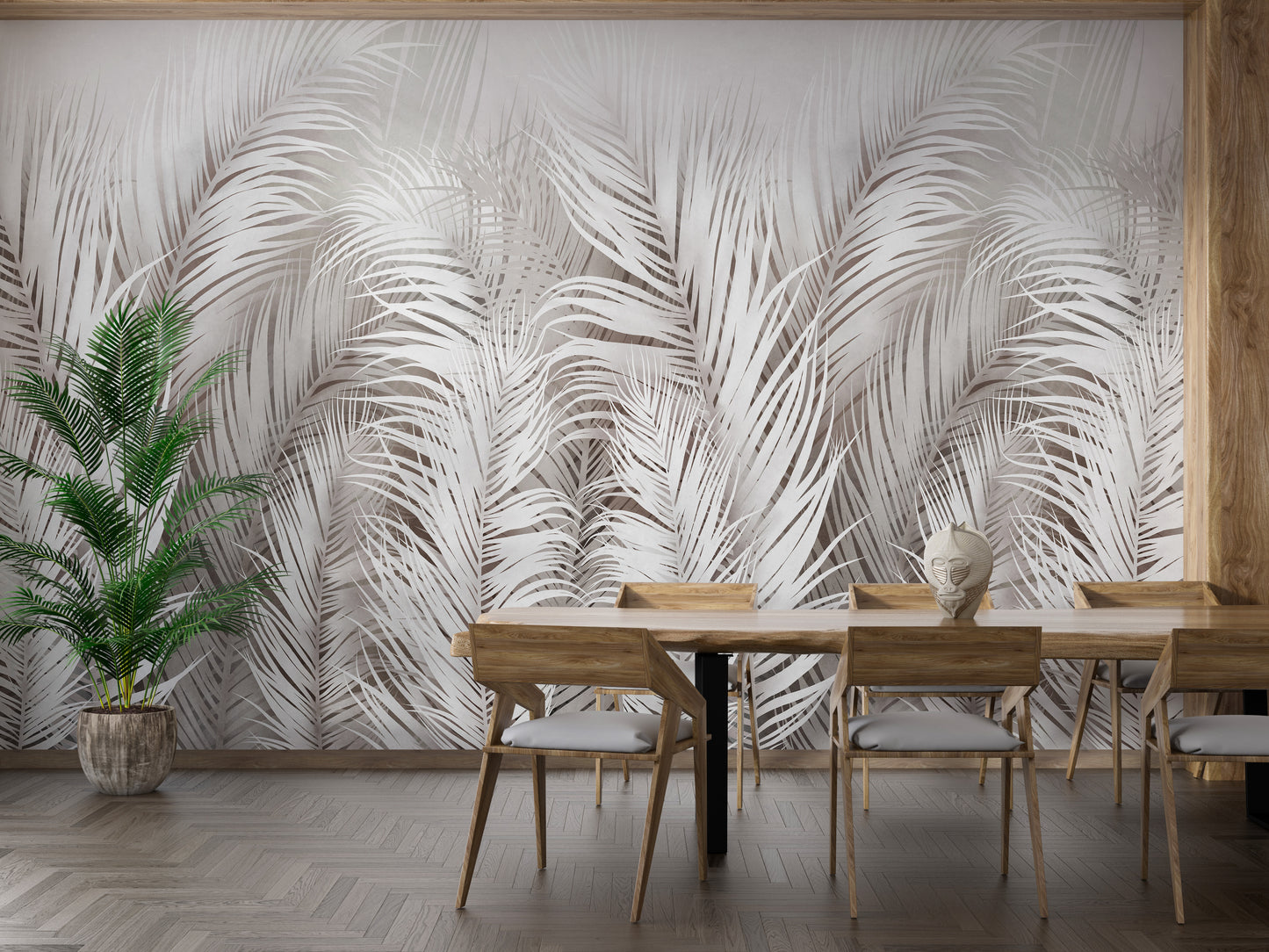 Seraphic Feather Array Wall Mural