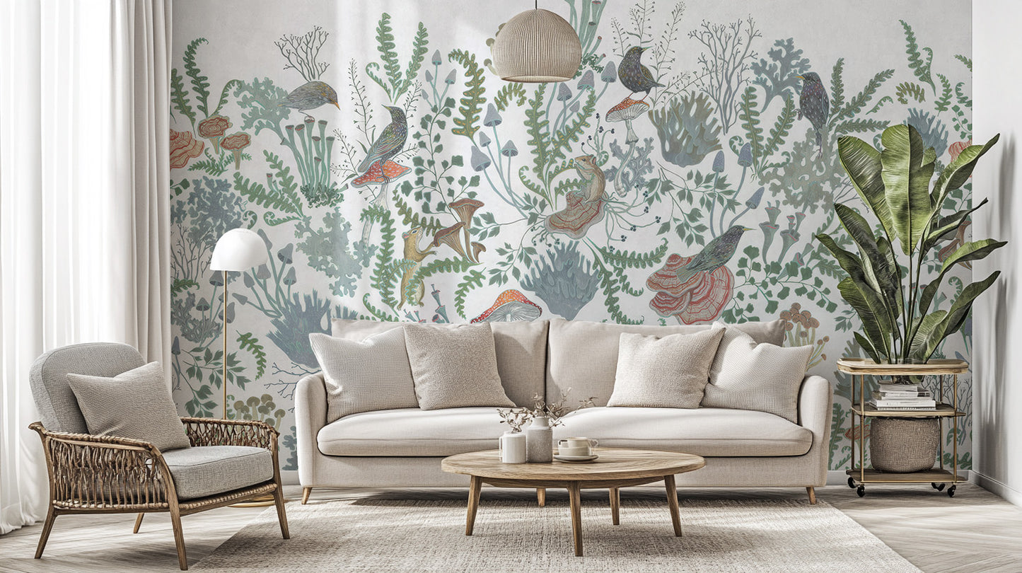 Botanical Nest Fresco Mural