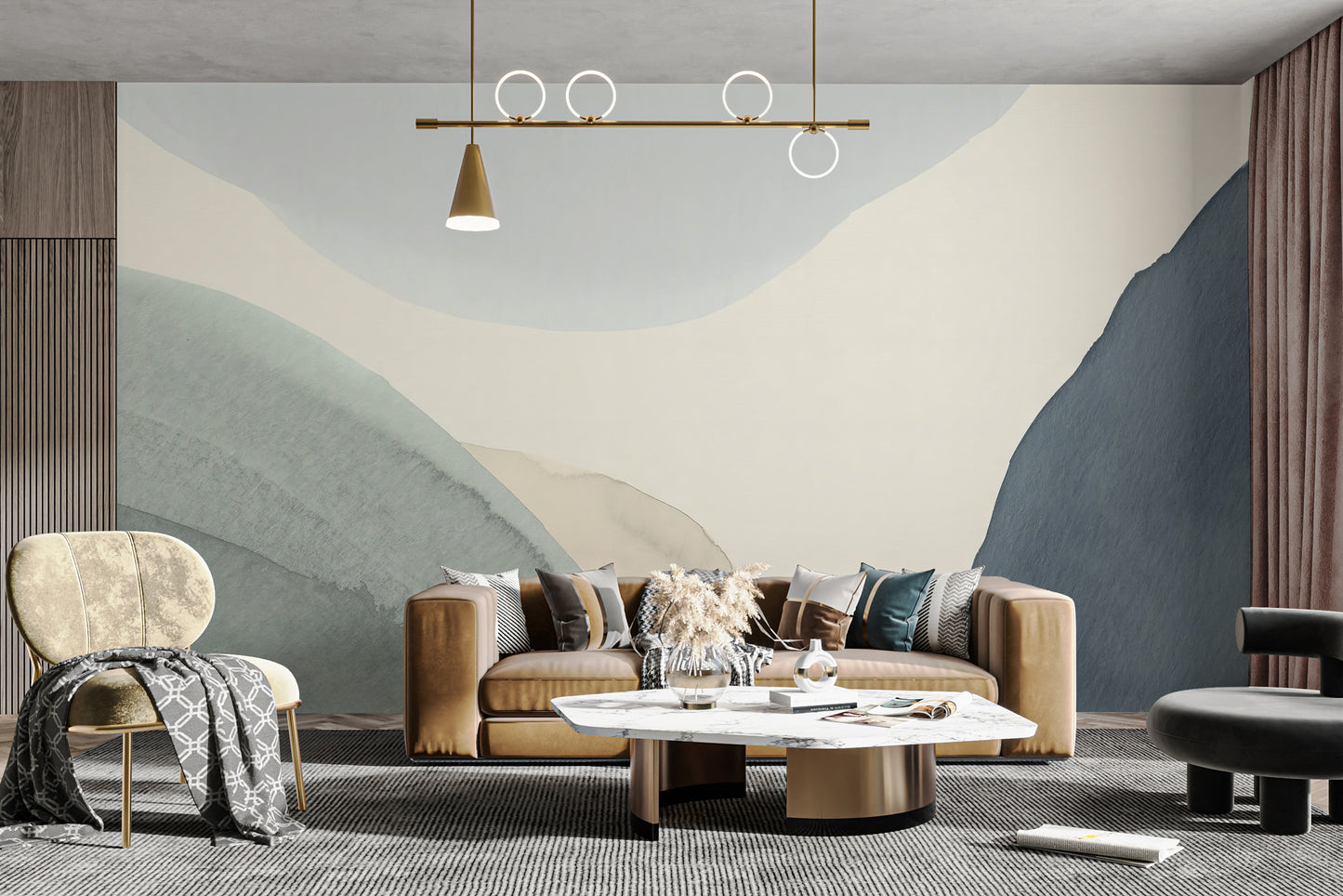 Calming Contours Wall Mural