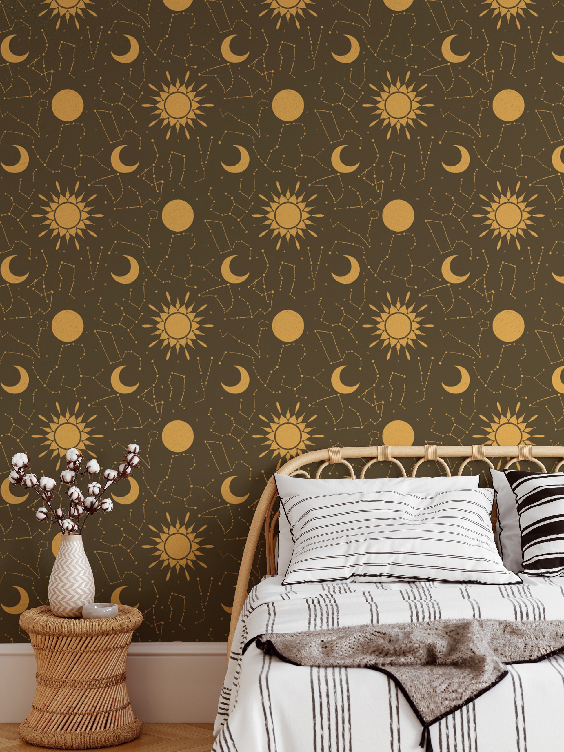 Starry astrology wallpaper with constellations for cosmic vibes.