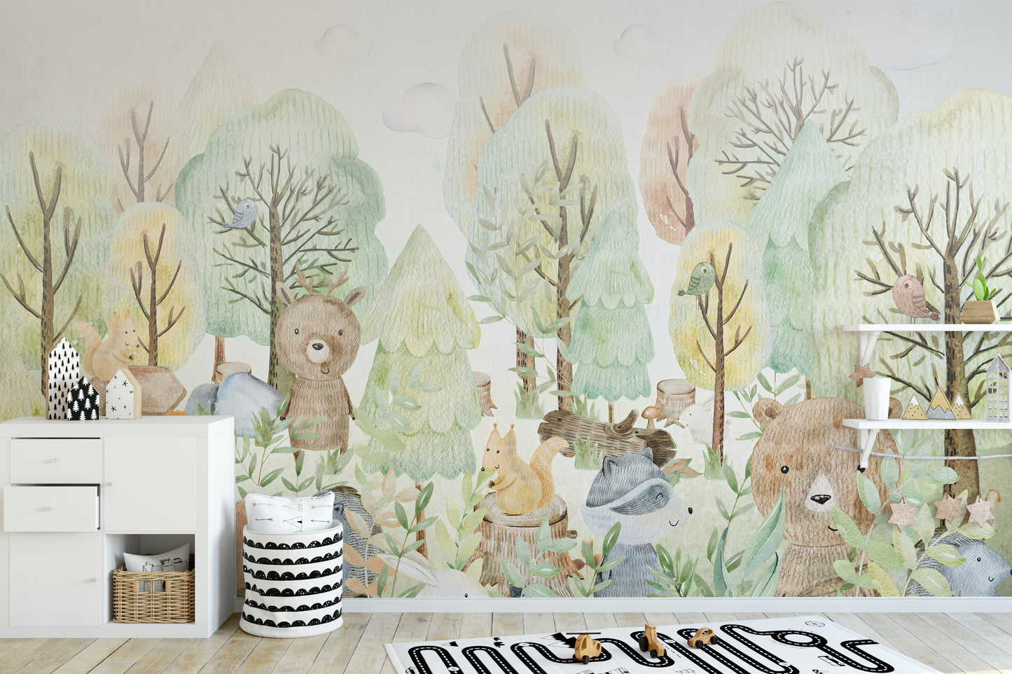 Doodles Bears Animals Wallpaper Murals