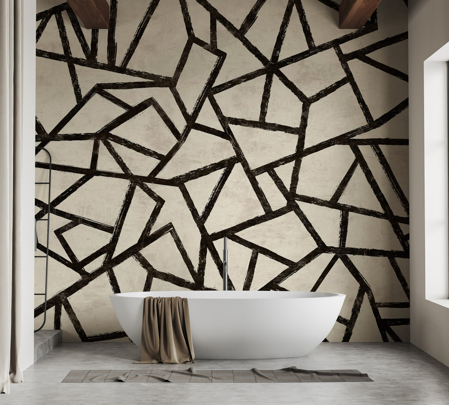 Geometric Pattern Wall Mural