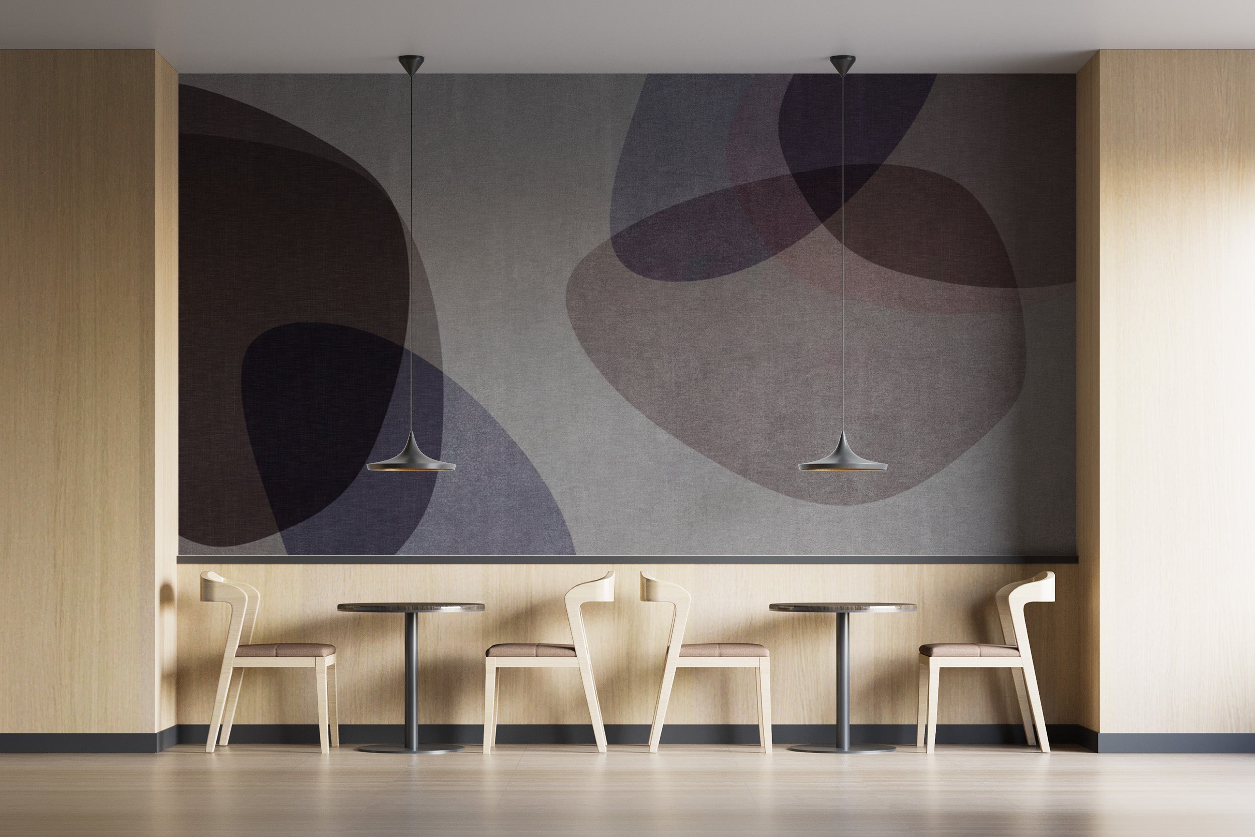 Elegant artistic abstract mural for walls
