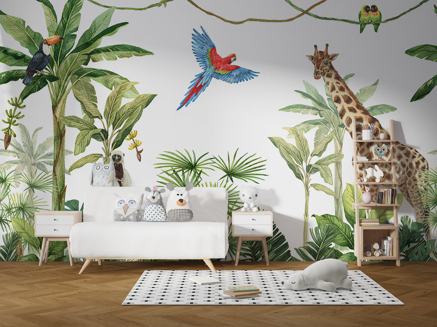 Animals Kingdom & Plants Wallpaper Mural