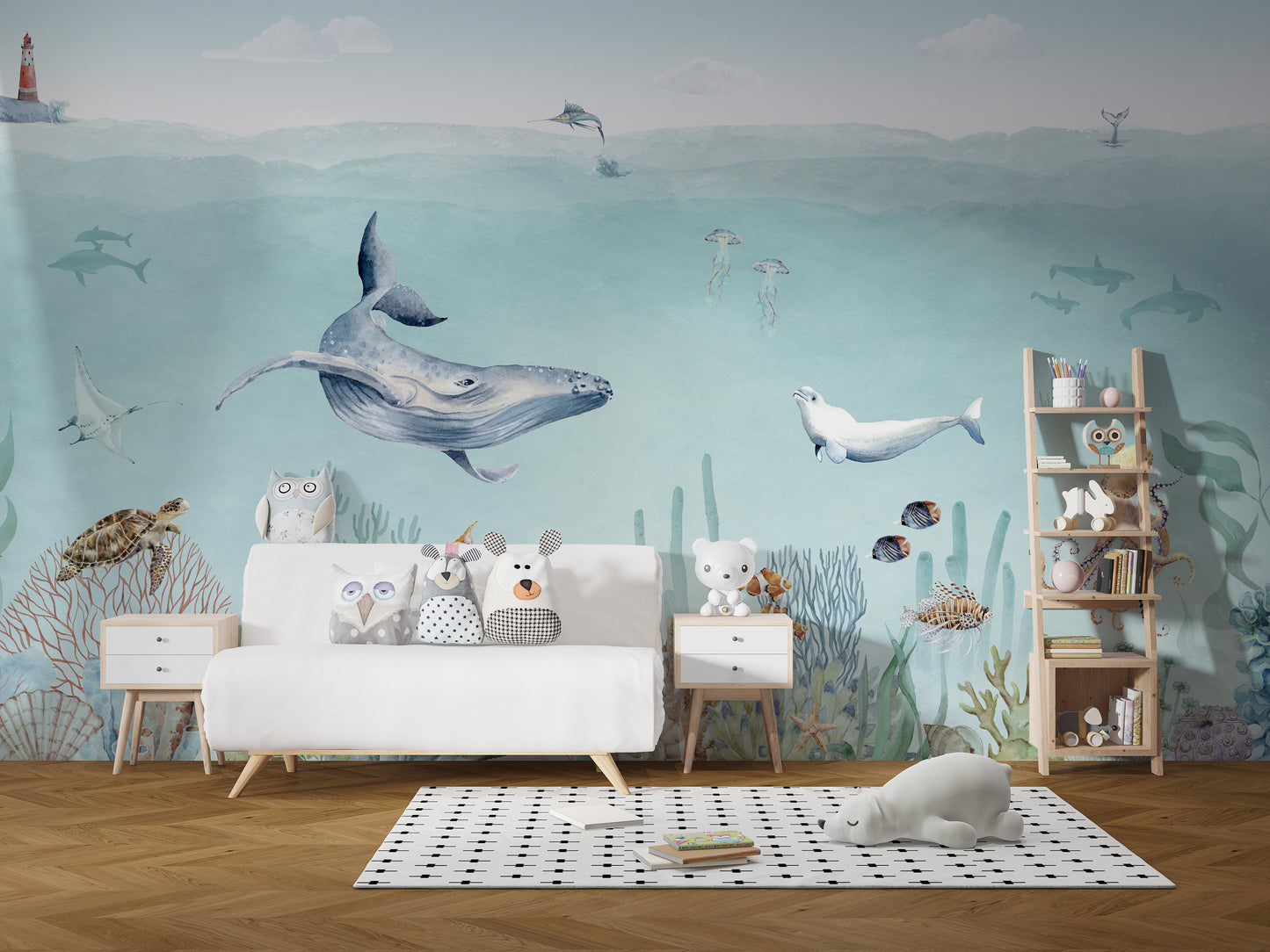 Secret sea life wallpaper murals