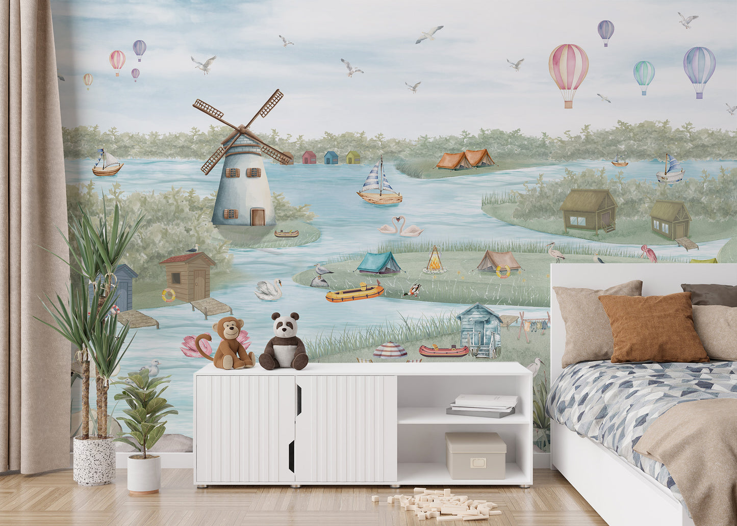 Breezy Shores Wall Mural