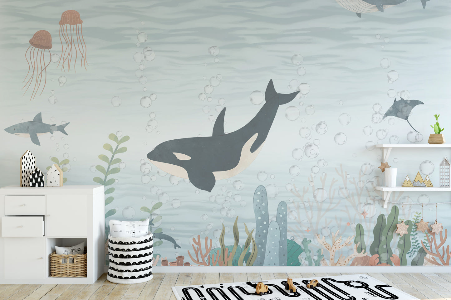 Marine Ballet Wallpaper Mural for unique wall designs