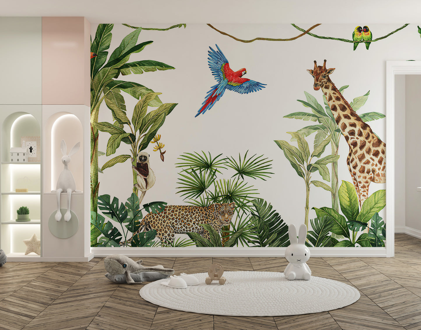 Animals Kingdom & Plants Wallpaper Mural