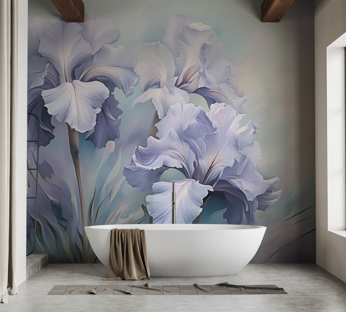 Wild Purple Iris Wallpaper Murals