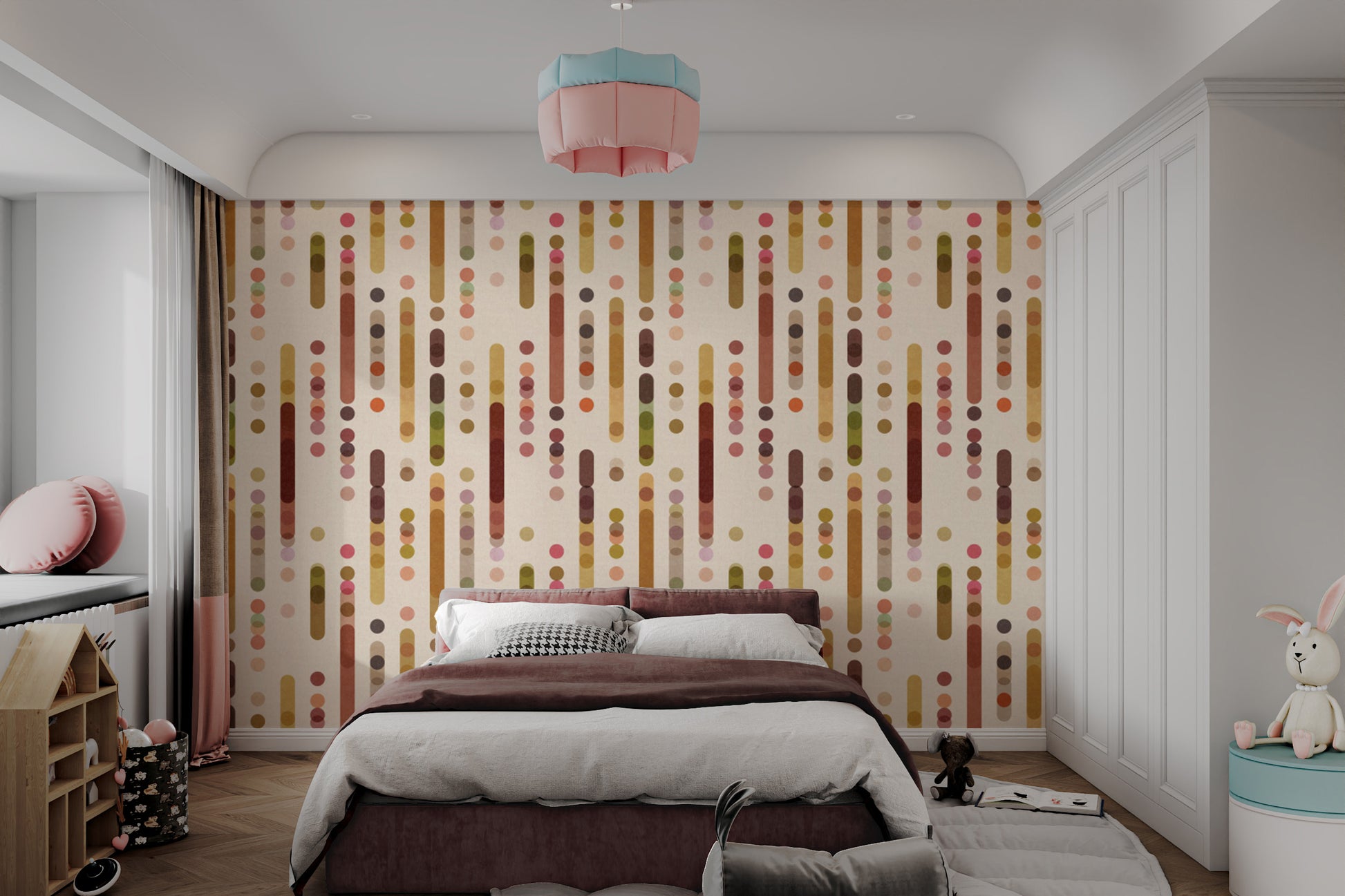 Artistic Minimal Warmth wallpaper for understated wall decor.
