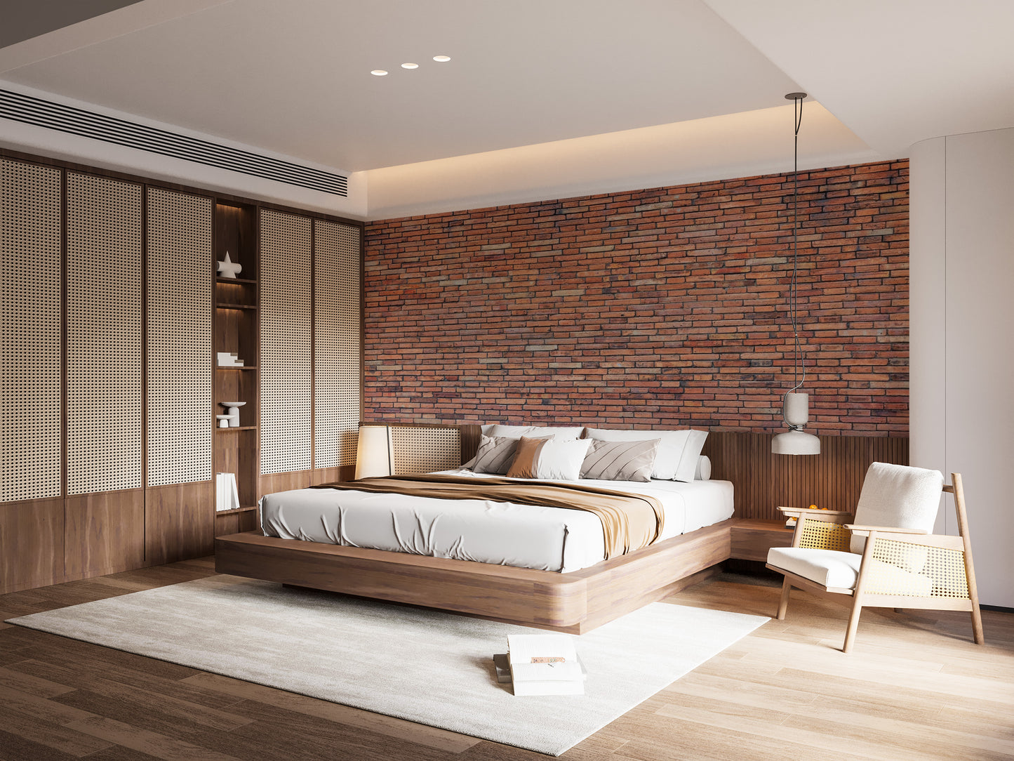 Red Brick Wallpaper Mural - Giffywalls