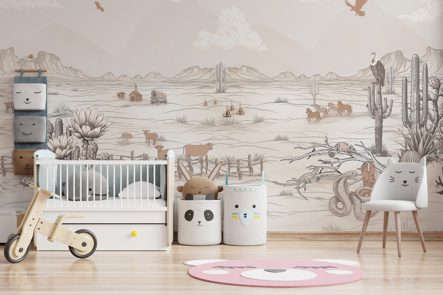 Tumbleweed Treasures Wallpaper for kids' rooms