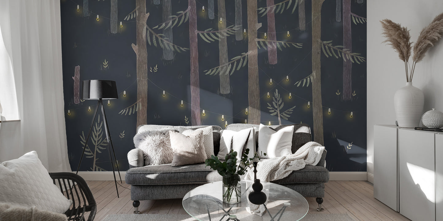 Twilight fairy wallpaper for cozy living rooms