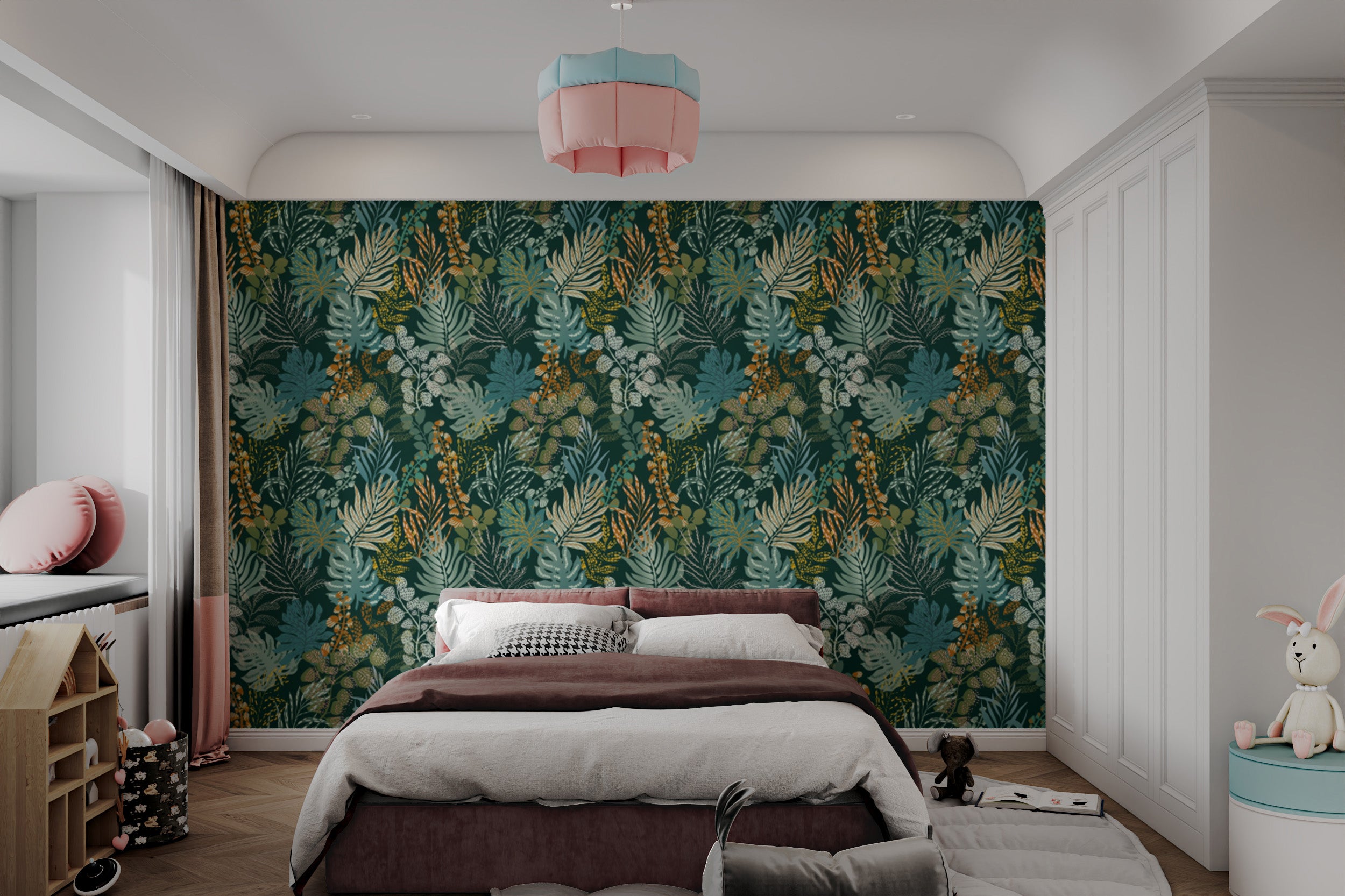 Whispering foliage wallpaper for modern interiors