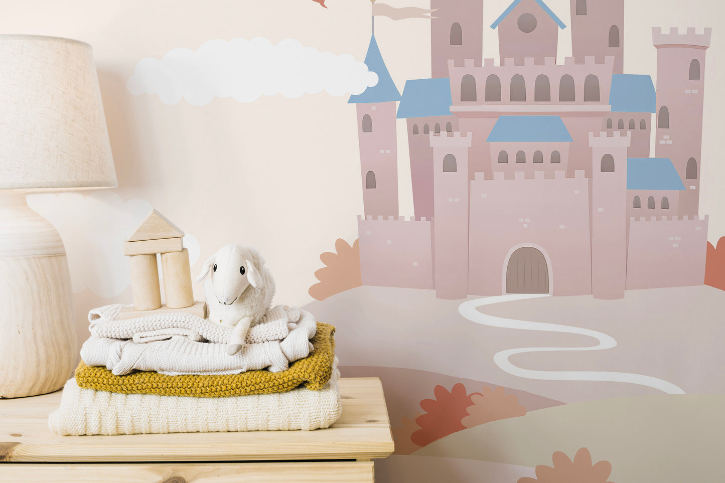 Childrens Fairytale Castle Wallpaper Mural