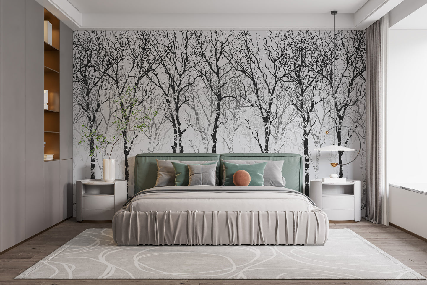 Winter Snow Forest Tree Wallpaper Murals