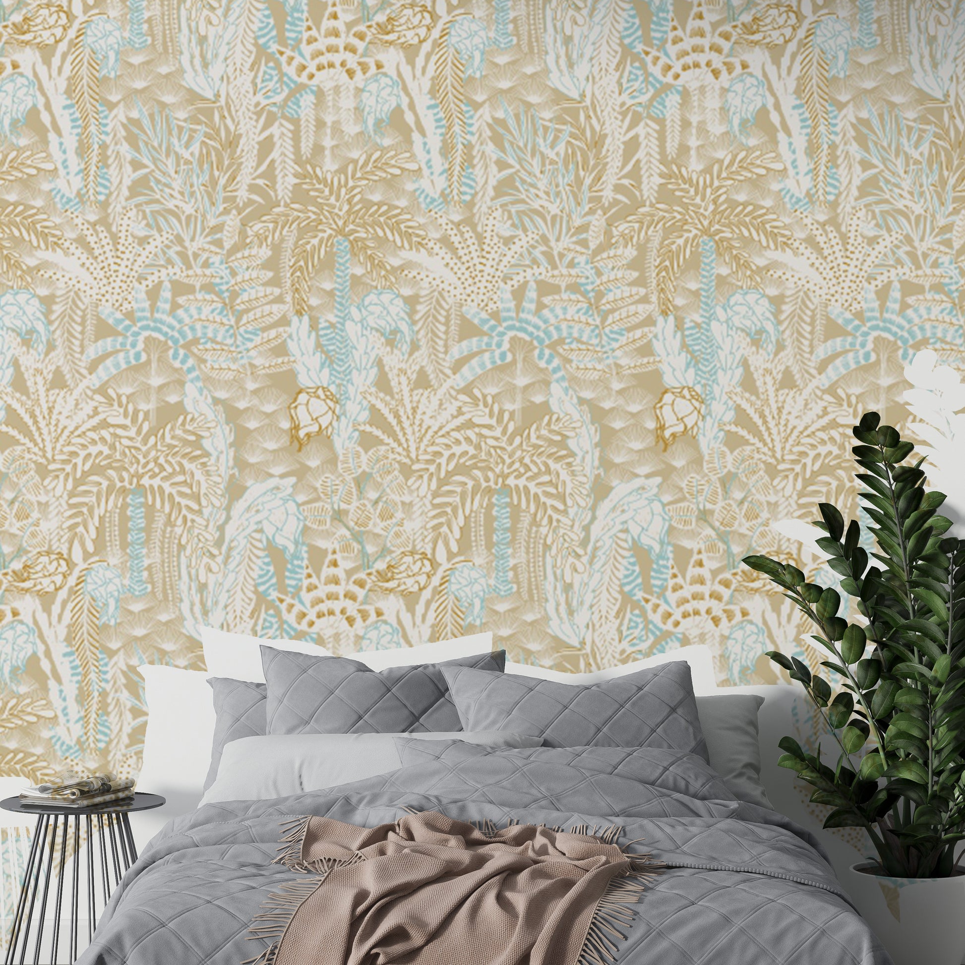 Sandy Shores wallpaper mural featuring soft sandy tones.
