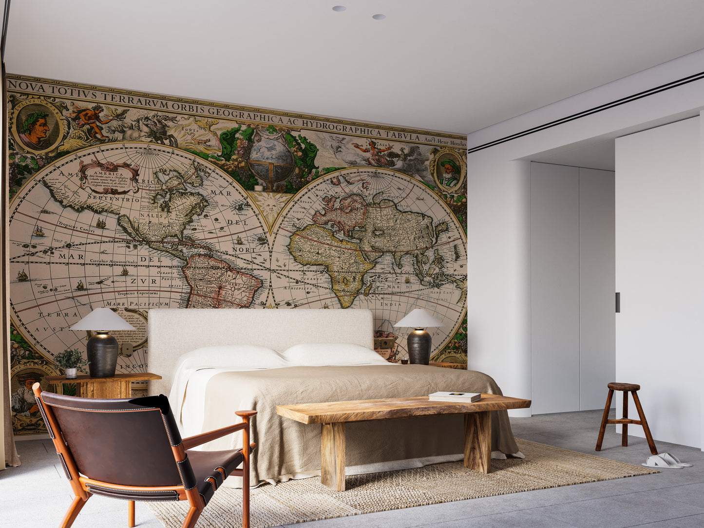 Old Vintage World Map Wallpaper murals