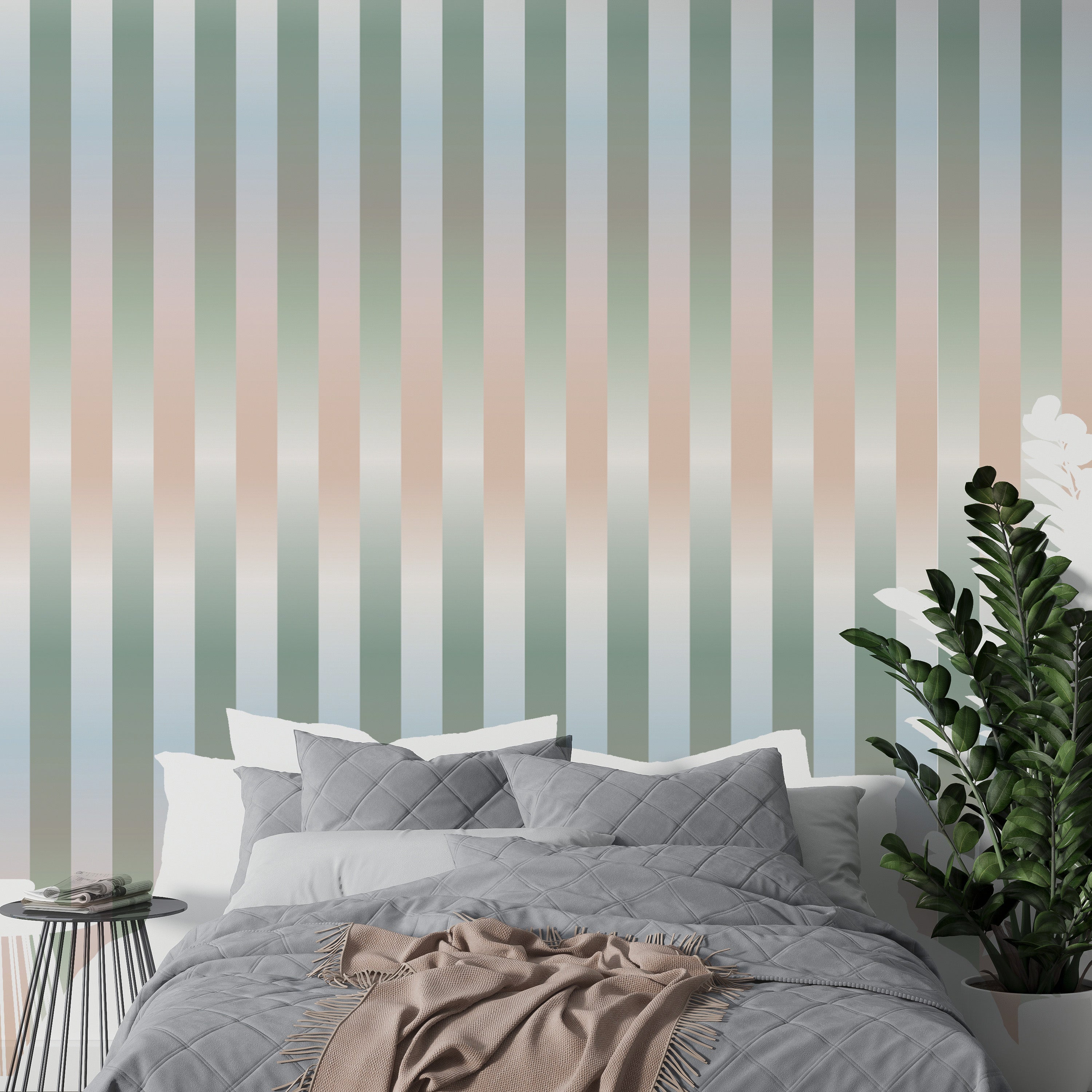 Stylish Blurred Lines Wallpaper for Interiors
