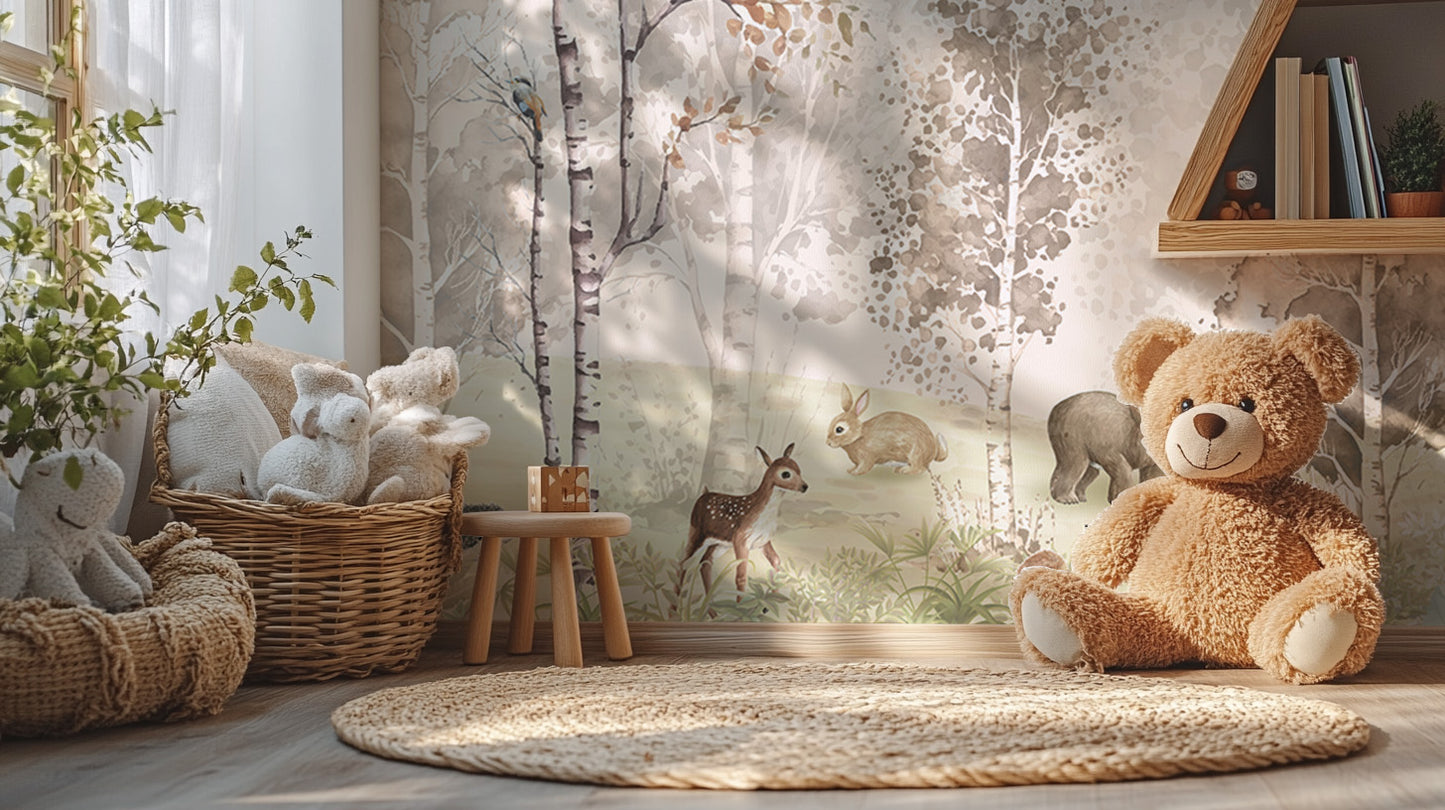 Magical Menagerie Woodland Mural